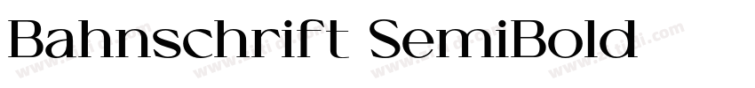Bahnschrift SemiBold字体转换